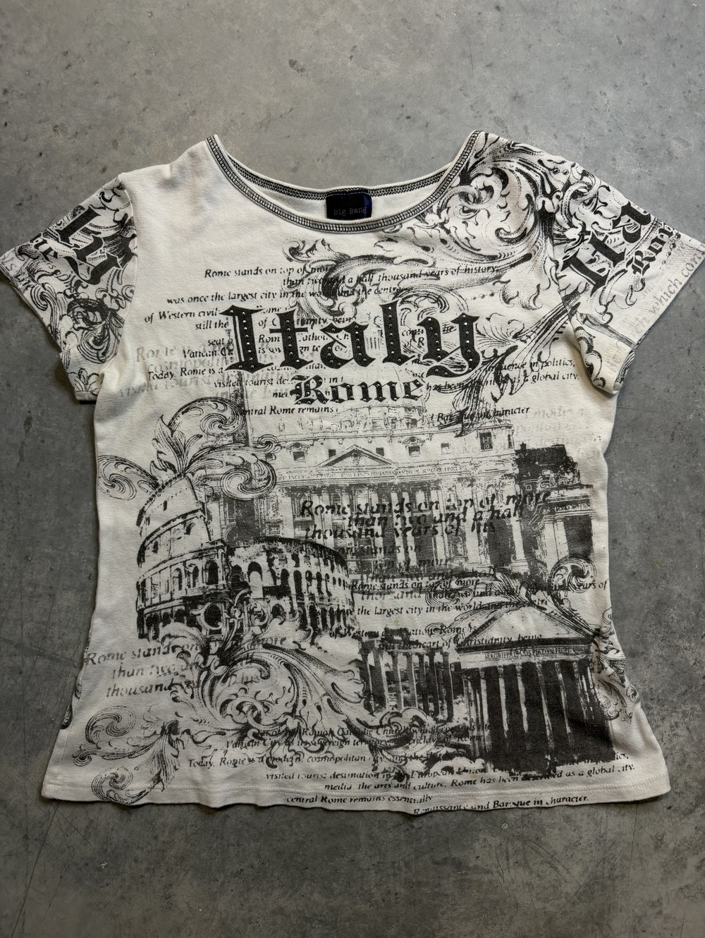 Y2K Big Bang Italy Rome Graphic Tee